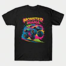 t shirt heren heren kleding heren zomer set streetwear trainingspak heren polo shirt men polo shirt men summer outfitsNeon Monster Mama Truck Splash T-Shirt by tokzalin t shirt heren jas manfinity vaderdag zomer funny t shirts  festival outfits women 67 summer outfits men vintage wit t shirt men clothes vaderdag - Noir - Voir 1
