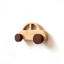 1pc Wooden Car Model Wall Hanging Hook Rack, Entryway Closet Fixed Hole Hook, Suitable For Bedroom And Living Room - Multicolor - View 15