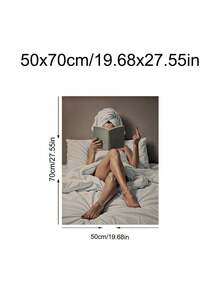 1件裝 Moody Legs In Tub 海報，叛逆藝術風格，性感閱讀女性海報，節慶禮物，適用於臥室、客廳、浴室，牆面藝術，牆面裝飾，家居裝飾，房間裝飾，帆布牆面藝術，海報，含框牆面藝術，可選框 - 1PCS - 查看 12