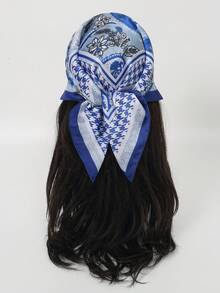 1 buah Syal Chiffon Motif Paisley Bandana, Ringan dan Menawan - MultiWarna - View 8