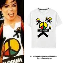 Camiseta gráfica vintage streetwear Y2K 2026, modelo único, inspirada em filmes e música, branca, manga curta. - Branco - Ver 2