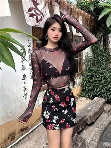 Women Tops - Black - View 1
