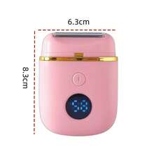 Body Hair Trimmer Bikini Hair Trimmer, Leg Hair Remover, Lcd Power Display Rechargeable Mini Hair Trimmer - Silver - View 4