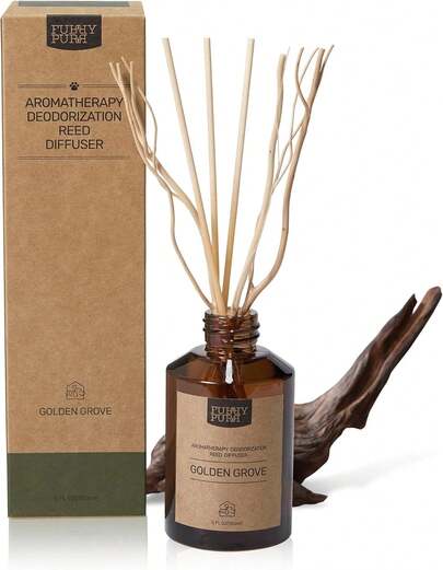 FURRYPURR Pet- Reed Diffuser - Gentle Fragrance For Pets, Long-Lasting Aroma, IFRA Certified | Alcohol &Amp; Preservative-Free