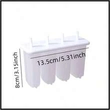 Molde de helado de 4 cavidades, molde para hacer paletas, herramienta reutilizable para hacer polos de hielo DIY, utensilio de cocina - Multicolor - Ver 8