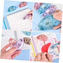Correction Tape 4Pcs 8m X 8mm, White Out Eraser Tape For Students & Office, School Supplies For College, Adhesive Correction Tape For Handwriting, Random Color - 4pcs - 查看 3
