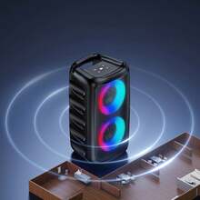 Portable Karaoke Machine With A Wired Microphone, Portable Karaoke Speaker With An Upgraded Subwoofer, Audio System Suitable For Adults, With Echo Adjustment Function. - 1PC - View 6