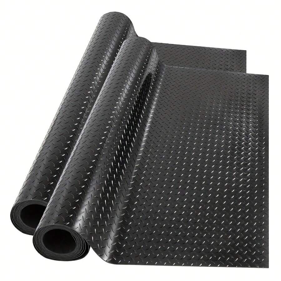 Heavy-Duty Interlocking Click-Together PVC Oxford Cloth Floor Mat Roll - Non-Slip Vinyl/Rubber Suitable For Garage, Gym, Warehouse Floors - Easy Installation, Durable Strength (No Tools/Adhesive Needed) - 45*120cm - View 1