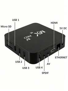 ONEEKA Decodificador De Televisión En Red Android, Decodificador 4k Color Standard - Negro - Ver 3