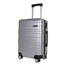 JLY ABS+PC Hard Shell Luggage, Lightweight Suitcase With TSA Lock, 360° Spinner Wheels, Carry On Luggage, Available In 20/24/28 Inch - Silver - View 12