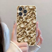 1 unidad Patrón de camuflaje del desierto Funda para iPhone 15,Carcasa flexible de TPU de alta calidad, con orificios precisos y diseño clásico de bordes rectos. Cuenta con superficie lisa y resistente al desgaste, y forro interior de felpa que brinda protección integral al teléfono. Su estructura envolvente antichoque y borde reforzado para la lente resiste caídas, rasgos y golpes diarios. Los cortes exactos aseguran una pulsación de teclas ágil, perfecta para el uso diario y desplazamientos. - blanco (blanco) - Ver 1