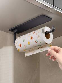 1pc Self-Adhesive Towel Bar - No Drilling Required, Single Bar Design, Suitable For Bathroom And Kitchen - Space-Saving Wall-Mounted Towel Rack - Multicolor - View 2