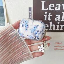 Transparent Earphone Case Compatible With Apple 4 Pro3/Pro/Pro2 With Cute Beautiful Seashell And Starfish Pattern Design, Keychain, Small Gift Specially Designed For Women And Girls - Multicolor - View 3