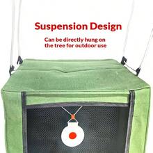 Slingshot Foldable Target Catch Box Set With 2 Bullseye Easy To Carry Hunting Shooting Practice Competitive Game Bulls Target Practice Recycle Ammo - Green - View 5