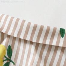 Fengyu Women's Clothing Store Vestido camisero de verano casual y elegante con estampado de frutas tropicales en marrón, vestido de oficina - Marrón - Ver 5