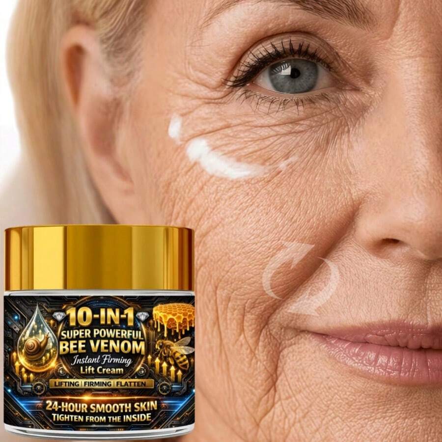 FRESKIN 10合1超強效蜂毒瞬效緊緻提拉霜，平滑、提拉與緊緻肌膚，提亮並均勻膚色，適合所有膚質，緊緻護膚煥發青春光彩 - 抗皺乳霜 - 查看 1