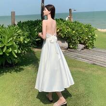 Women Long Dresses - White - View 2