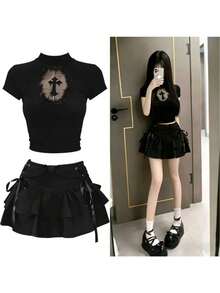 Women Two-Piece Outfits - Black - View 7