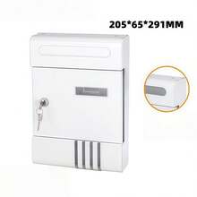 Modern Minimalist Wall-Mounted Mailbox, Outdoor Waterproof And Rust-Proof, Lockable Postal Delivery Box Suitable For Villa Courtyard, Garden Outdoor Mail And Package Receiving Box, Suitable For Apartment, Office And Residential Entrance - Multiple Styles - View 13