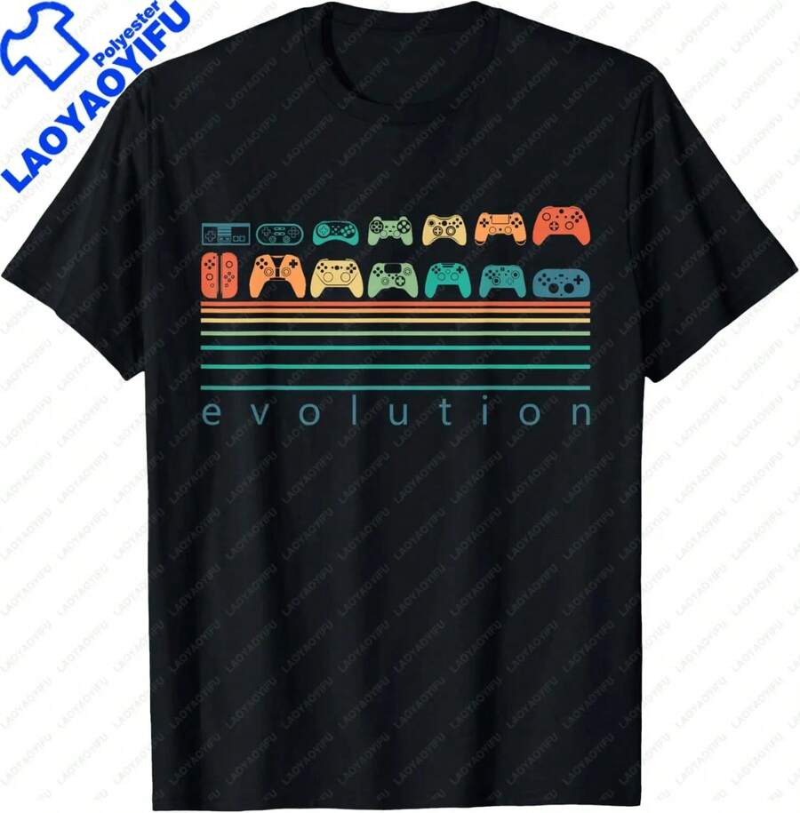 Classic Retro Vintage Arcade T-Shirt From The 80s And 90s Video Games, Men's Streetwear, Aesthetic Vintage T-Shirt For Men 0QHQ - 2 - 查看 1