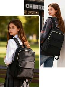 Large Capacity Travel Backpack, 14/15.6 Inch Anti-Theft Laptop Backpack, Airplane Carry-On, Waterproof College Student Backpack, Lightweight Middle/High School Bag, Large Capacity Business Laptop Backpack, Outdoor Waterproof Hiking Backpack, Multiple Colors Available - Multicolor - View 10