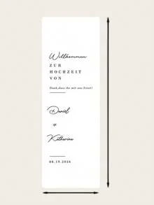 Customized German Wedding Banner - Bride & Groom Name/Date/Text Personalized Printing - Wedding Party Gift Indoor & Outdoor Use Suitable For Wedding Engagement Party - Multicolor - View 6