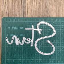 星星與字母形狀金屬切割模具/模板，適用於DIY剪貼簿、相簿、紙藝手工與卡片壓花 - Cuting die - 查看 3