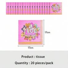 1/6/10/20pcs LOL SURPRISE Cartoon Doll Birthday Party Decorations Surprise Doll Decorations Holiday Surprise Gifts Party Supplies - Pink - View 9