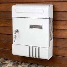 Modern Minimalist Wall-Mounted Mailbox, Outdoor Waterproof And Rust-Proof, Lockable Postal Delivery Box Suitable For Villa Courtyard, Garden Outdoor Mail And Package Receiving Box, Suitable For Apartment, Office And Residential Entrance - Multiple Styles - View 6