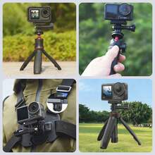 適用於 Osmo Action 5 Pro/4/3 與 Osmo 360 的磁吸快拆轉接頭，輕巧雙爪相機底座，附防滑紋理墊的快速動作相機轉接器，適用於三腳架、自拍棒與 Vlog 配件 - 查看 7