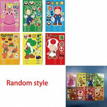 1 set Anime. Permainan Stiker Puzzle Kawaii Membuat Wajah Stiker Kartun Lucu Mainan Puzzle DIY, Hadiah Liburan Sempurna Untuk Anak Laki-laki dan Perempuan (Gaya Acak) - MultiWarna - View 8