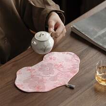 Irregular Shape Tea Mat - Heat Insulation Table Protector - Qinggui Ruyi Small Tea Ceremony - View 5