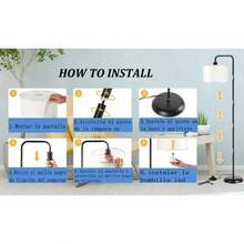 Lámpara de Pie LED 163 cm | Diseño Minimalista con Luz de 3 Tonos (E26) - por defecto - Ver 9