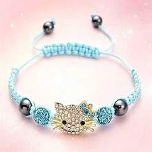 Sanrio 1/Piece Hello Kitty Colorful Bracelet - Colorful Cartoon Character Jewelry, Fashionable And Versatile, Sweet Birthday Gift, Valentine's Day Gift, Suitable For Friends And Family Collection Jewelry, Adjustable Buckle Design, Women's Exclusive, Graduation Season Gift, Party, Festival Party, Four Seasons Perfect Choice - Cartoon - View 8