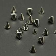 100pcs Stainless Steel Piercing Jewelry Replacement Accessories, Pointed Cone Eyebrow Studs, Lip Studs, Tongue Studs, Ear Studs, Horseshoe Rings, Belly Rings, In Stock - Steel - View 10