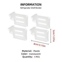 4pcs/8pcs/15pcs Multi-Functional Fridge Divider With Adjustable Buckle, Free Combination Plastic Partition For Drawer Organizing, Closet Storage Separator For Sorting Clothes And Socks - Multicolor - View 17