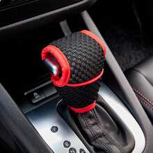 Universal Anti-Slip Gear Shift Cover, Designed For Automatic Car Interior, Provides Non-Slip Grip. Breathable Mesh Gear Shift Sleeve For Automatic Transmission, Universal Car Interior Accessory. Embossed Gear Shift Cover Car Gear Protection Sleeve. Convenient And Practical, Sturdy And Durable. Storage & Organization, Beautiful And Practical. - Multicolor - View 10