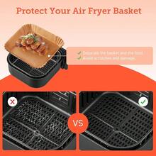 50/100/200Pcs 6.3-8 Inch Disposable Air Fryer Paper Liners, Non-Stick Oil-Proof Baking Paper, Waterproof Grease Resistant Liner Paper For Air Fryer Oven Cooking - 查看 7