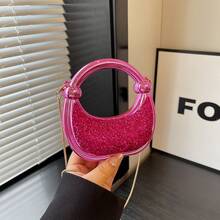 Bolso de cuero genuino para mujer, elegante bolso de mano y de hombro para oficina, citas y fiestas. Sencillo, exclusivo, de alta calidad, brillante, elegante, moderno, nuevo diseño de verano 2026, bolso cruzado para uso diario. - Dorado - Ver 8
