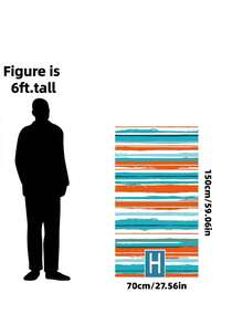 1件/特大號 [A-Z] 26個英文字母彩虹條紋海灘巾，90cm X 180cm - 多種尺寸可選，家居用品，超柔軟吸水快乾超細纖維材質，浴室配件，輕巧便攜，防風/防沙/防曬，泳池、海灘必需品，夏季旅行與度假女性海灘配件，適用於浴室、游泳、健身、瑜伽、露營，男女通用，戶外單身派對用品，開學、畢業禮物、伴娘禮物、父親節禮物、給她的禮物 - H - 查看 13