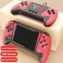 YIYI 500-In-1 經典復古手持遊戲機,便攜式 3.5 吋 HD 大螢幕遊戲機,1020mAh 可充電電池,支持 1/2 人遊戲與電視連接,適合作為聖誕節、生日和節日禮物送給男士和女士 - 1 件 - 查看 21