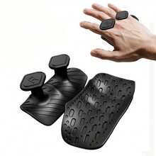 1 Pair Silicone Fitness Grip Pads, Dumbbell Barbell Anti-Slip Palm Protector Pads, Weightlifting Anti-Friction Handle Pads, Sports Equipment Anti-Slip Gloves, Outdoor Weightlifting Pull-Up Protector Pads, Unisex Fitness Training Anti-Slip Accessories - Multicolor - View 5