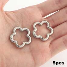 5pcs Flower Spring Buckle Clasp For Handbag Backpack Purse Charms DIY Purse Buckle,Bag Making Supplies - Multicolor - View 11
