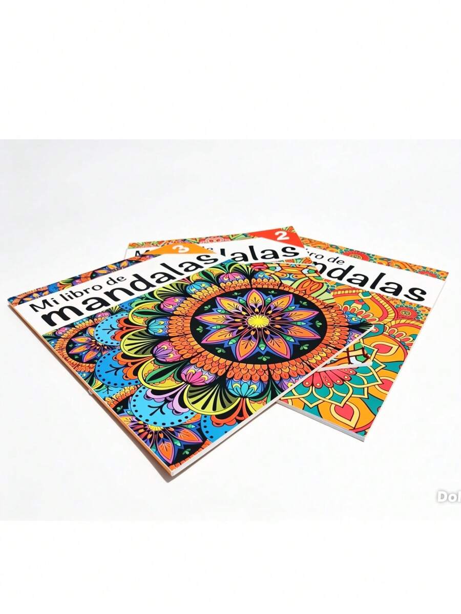 3-Pack Mandala Coloring Books - Single Book - View 1