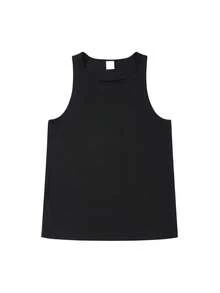 Party Graphic TeeSleeveless Vest, Letter Anime Print, Spring And Summer Women's Casual Loose Breathable Vest Top, Beautiful Back Door Convenience, Fashionable Round Summer S Shirt For Women, 2D Print Im YourHUCKLEBERRYornamental ScrollworkLoose And ComfortableY2K Coquette Graphic Tee For Women Casual Summer Party Top - 白色 - 查看 9