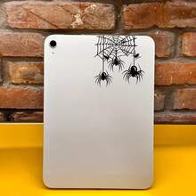 Web-Spinning Insect Spider Car Decal - Animal Theme Rearview Mirror Decal - Suitable For Cars, Motorcycles, Computers, Mobile Phones, Doors, Windows And Walls - Festival Decoration, Gift - A - View 2
