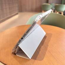 適用於 MatePad SE 11 吋平板保護殼、MatePad 保護殼,相容於 MatePad 11.5 吋平板保護殼,磁吸式開合、三折平板保護套、智慧睡眠喚醒、高透明壓克力背板附筆槽,相容於 Redmi Pad 2 11 吋平板、Pad SE 11 吋平板保護殼 - 無色 - 查看 6