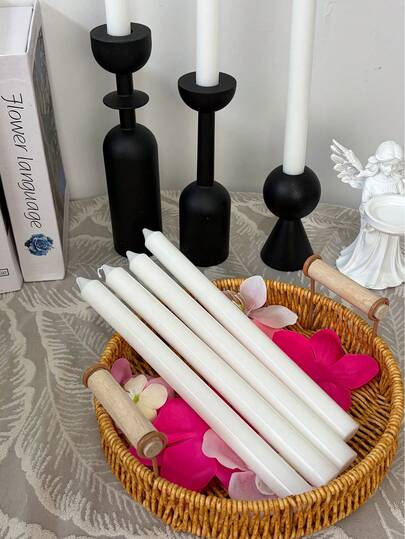 6pcs/4pcs Long Stem Scented Candle Set (25cm*2cm), Burn Time 4 Hours, Made Of Soy Wax Blend, Cylindrical Tapered Stem Design, Contains Fragrant Candles To Uplift Your Mood. An Essential Home Decor Item, Also Ideal For Christmas Scented Candle Sets, Home Decor Candles, Valentine's Day Gifts, Christmas Slim Candles, Ramadan Home Decor Pillar Candles, Home Candle Centerpieces, Home Candle Holder Gifts. Suitable For Women, Also A Perfect Winter Gift.