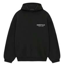 Fear Of God Essentials Fleece Hoodie  (FW24) Unisex - 黑色 - 查看 14