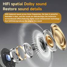 2026 New Wireless Earbuds HiFi HD Sound Bluetooth 6.0 LED Display Charging Case Lightweight Bluetooth 6.0 Comfortable In-Ear ENC Dolby Sound HD Calling TWS Couples Earphones For IPhone For Android For Halloween's Day Gift - View 5